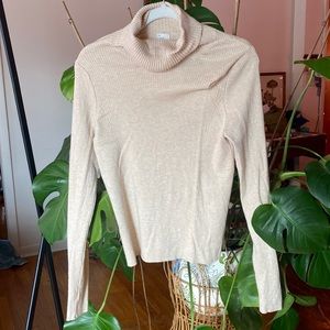 Tan Turtleneck Sweater
